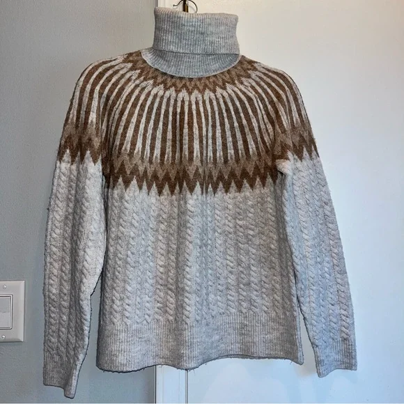 Evereve Hadley Fair Isle Turtleneck Sweater - Picture 4 of 11